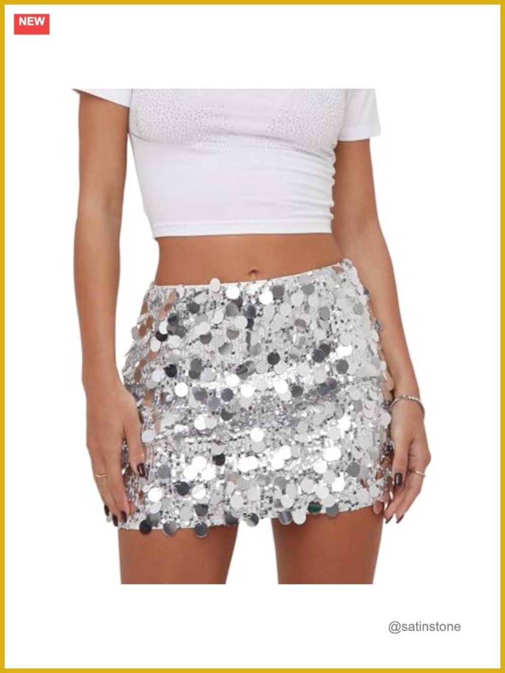 Sequin Mini Skirt Sparkly Low Waist Bodycon Short Skirt Summer Glitter Party